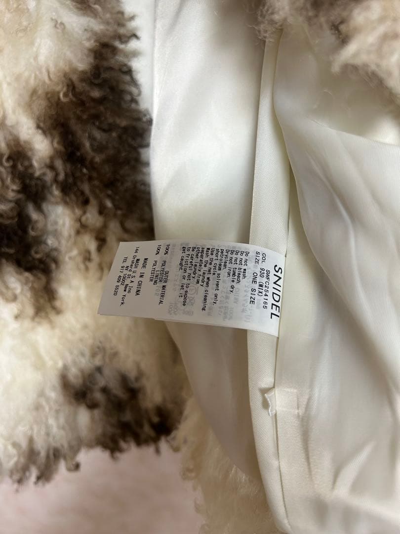 【新品】 snidel ファーショートコート