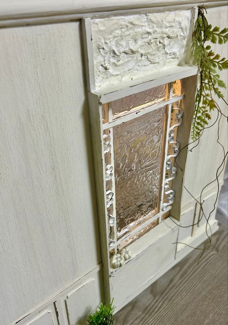 木製ドールハウス✳︎背景ボード✳︎ミニチュアハウス✳︎ハンドメイド✳︎1/6