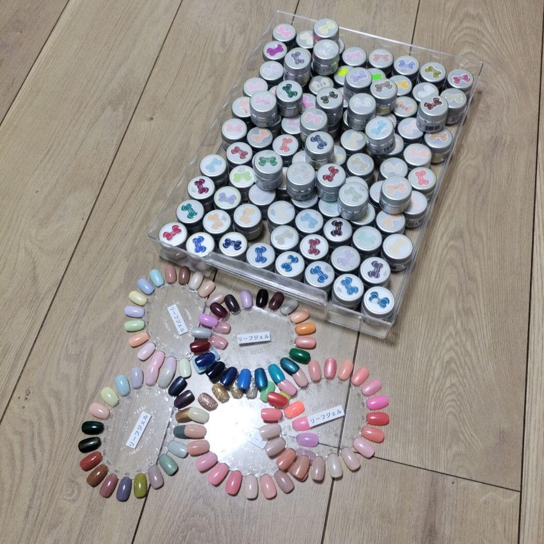 【中古】リーフジェルジェル カラー100色セットまとめ売り