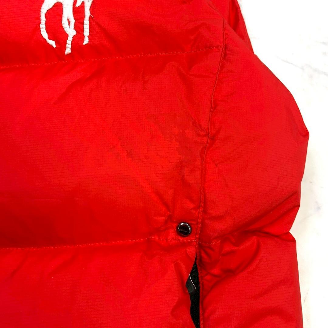 ポロラルフローレン ダウンベスト ビッグポニー刺繍 レッド XS　E021