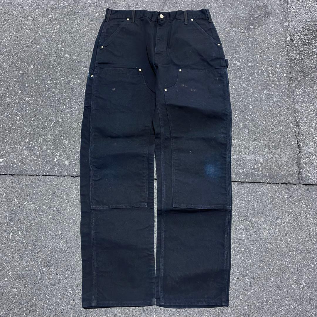 Carhartt ブラック ダブルニー ペインターパンツ USA製