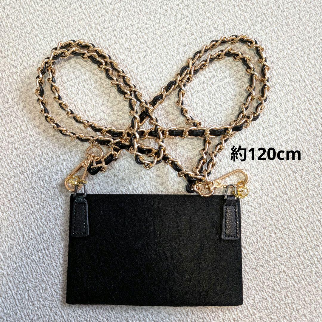 シャネル　黒　ビコローレ　ミニ財布　ケース　ラムスキン　ショルダー