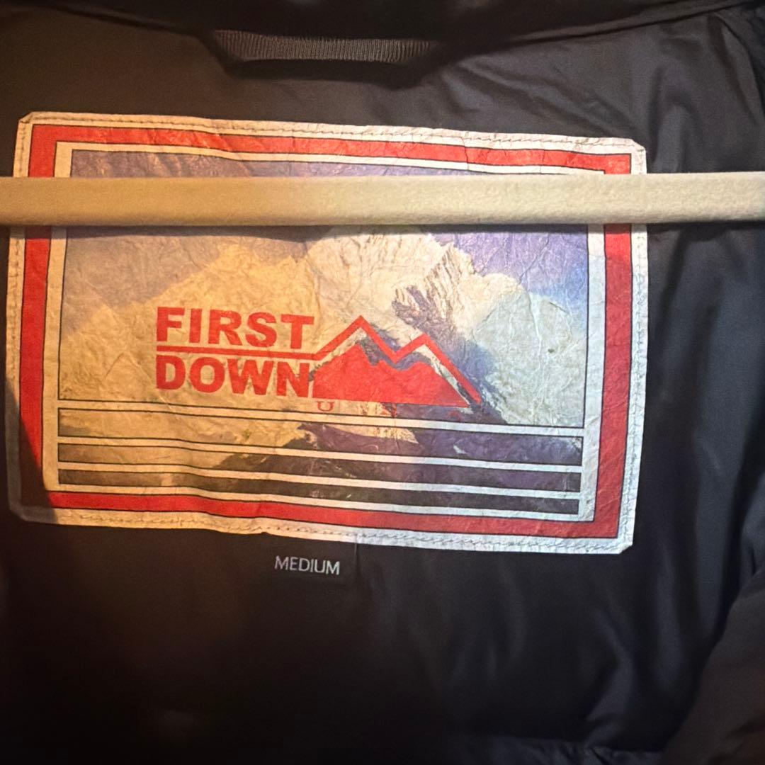 FIRST DOWN ダウンジャケット Mサイズ ブラック
