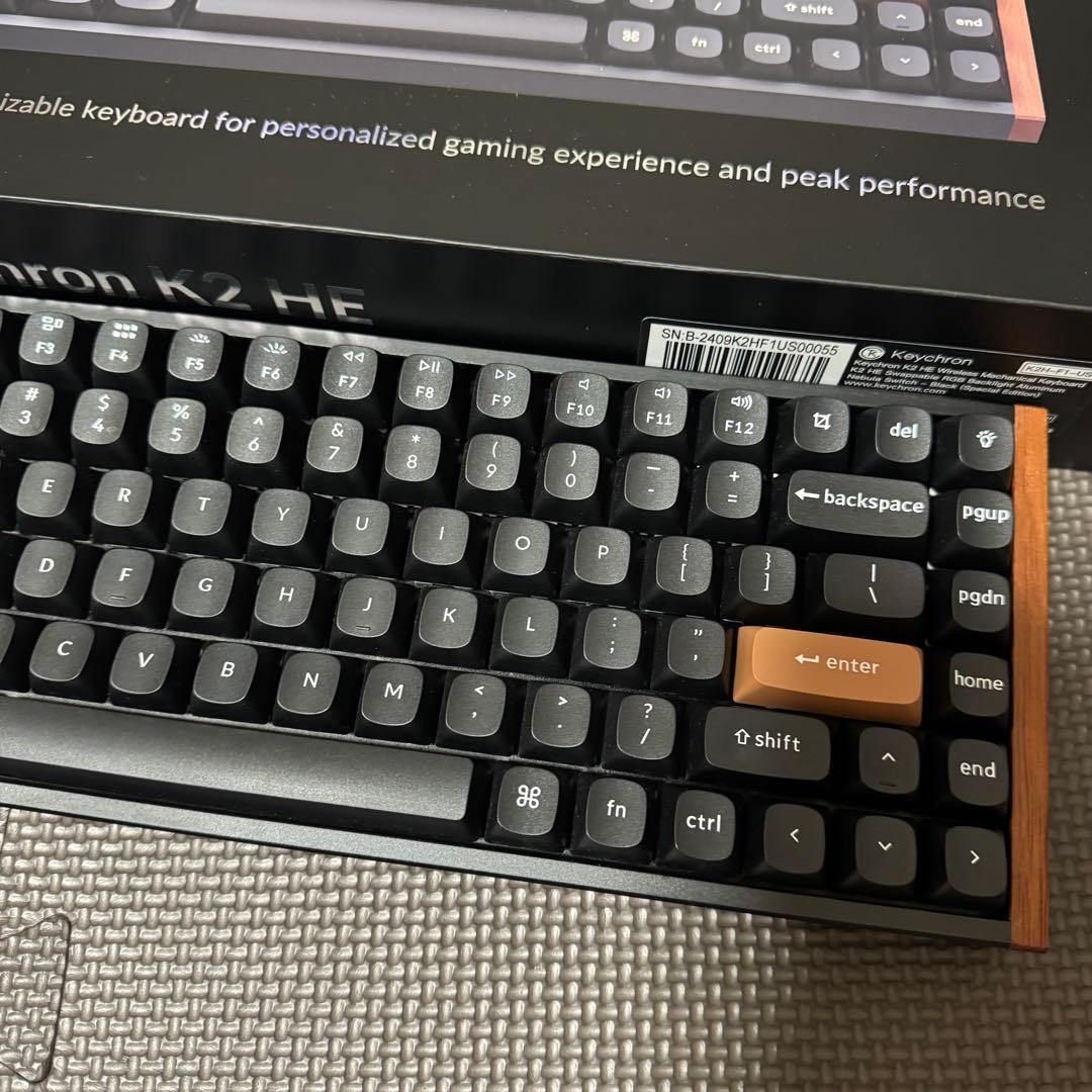【美品】Keychron K2 HE ブラック　純正カバーセット