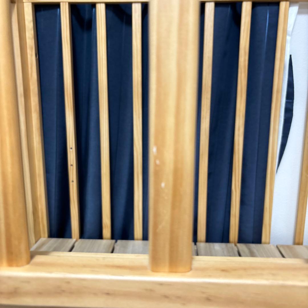 カトージ　KATOJI　ベビーベッド　ハイポジションアーチ ナチュラル