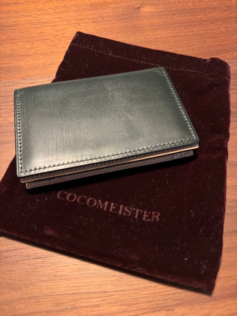 COCOMEISTER 名刺入れモスグリーン