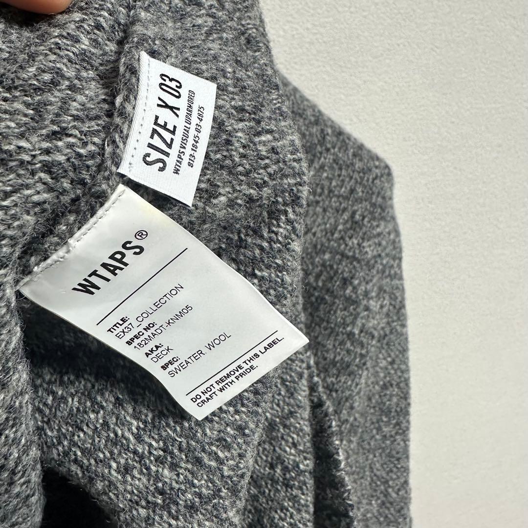 wtaps deck ニット セーター　グレー