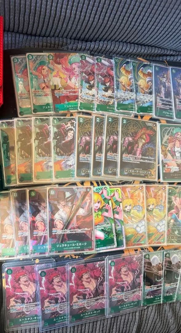 ワンピース カード　パラレル　緑　ボニー　デッキ