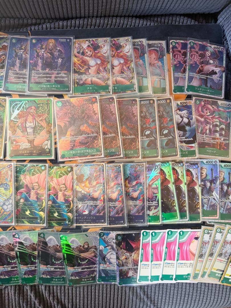 ワンピース カード　パラレル　緑　ボニー　デッキ