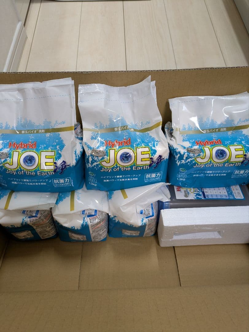 善玉バイオ洗剤　Hybrid JOE 洗濯洗剤 6袋入り＋詰替え容器