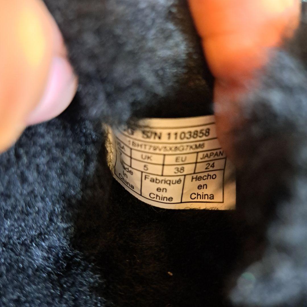 UGG Ansley Puff Bow リボン モカシン 24cm ブラック