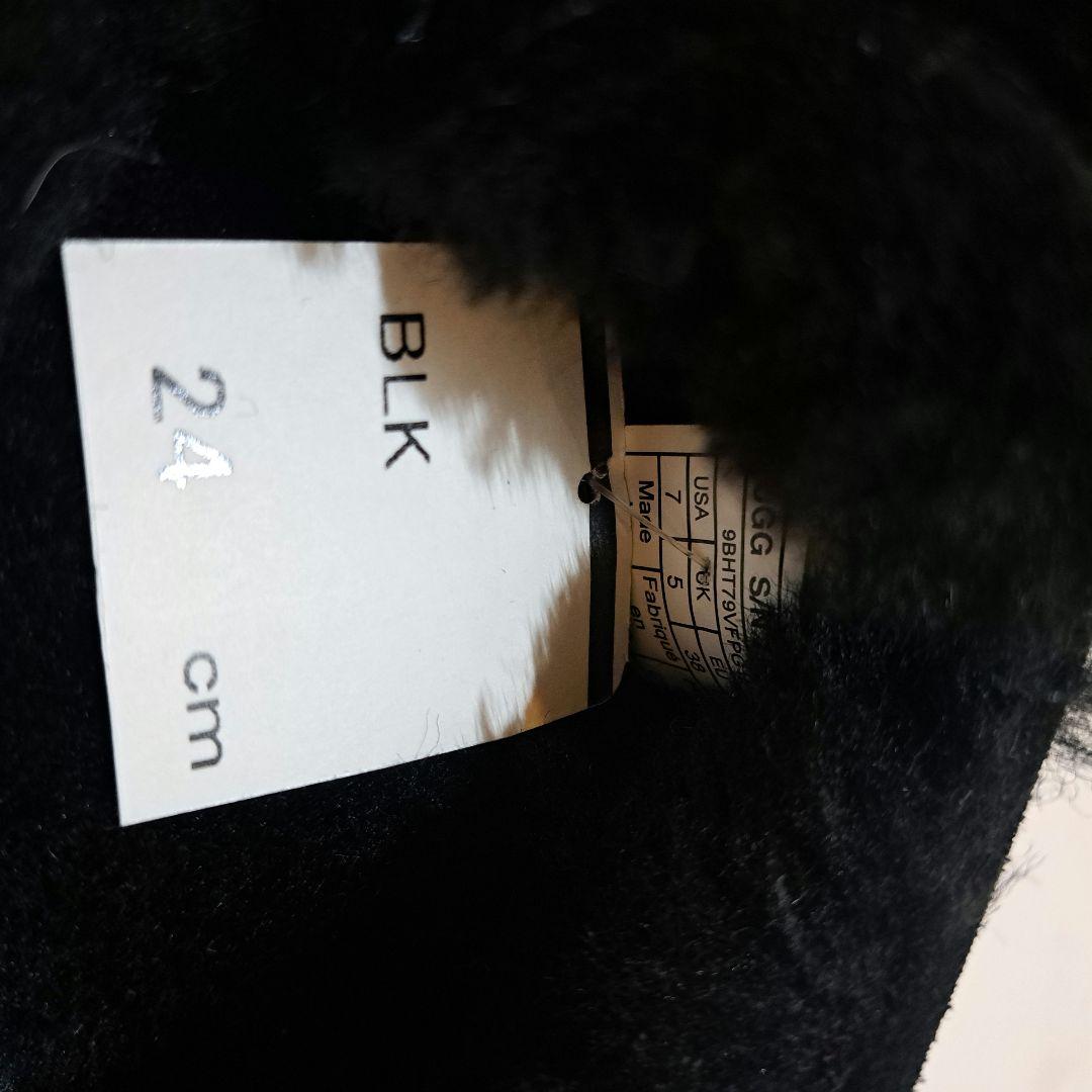 UGG Ansley Puff Bow リボン モカシン 24cm ブラック