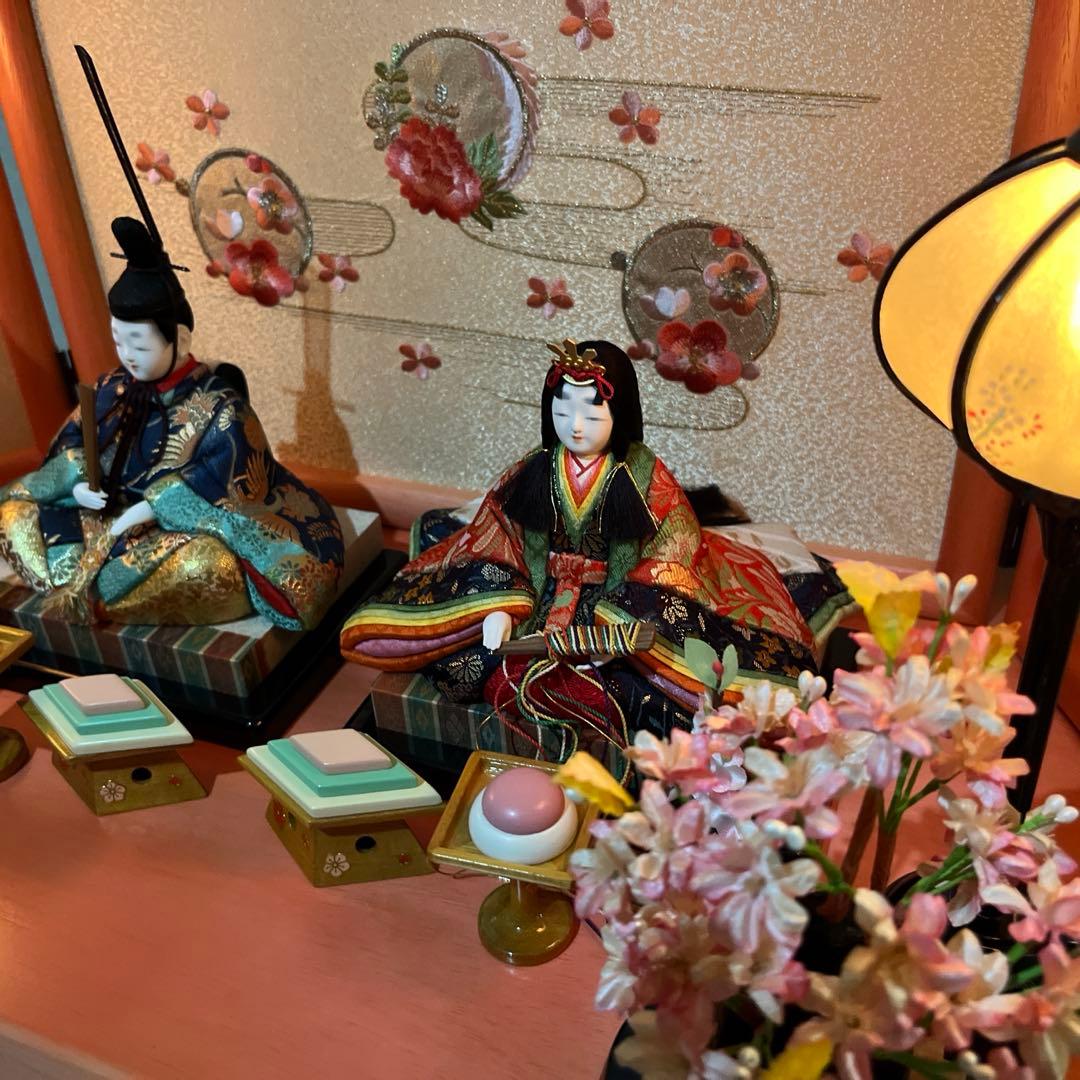 雛人形　木目込み　親王飾り