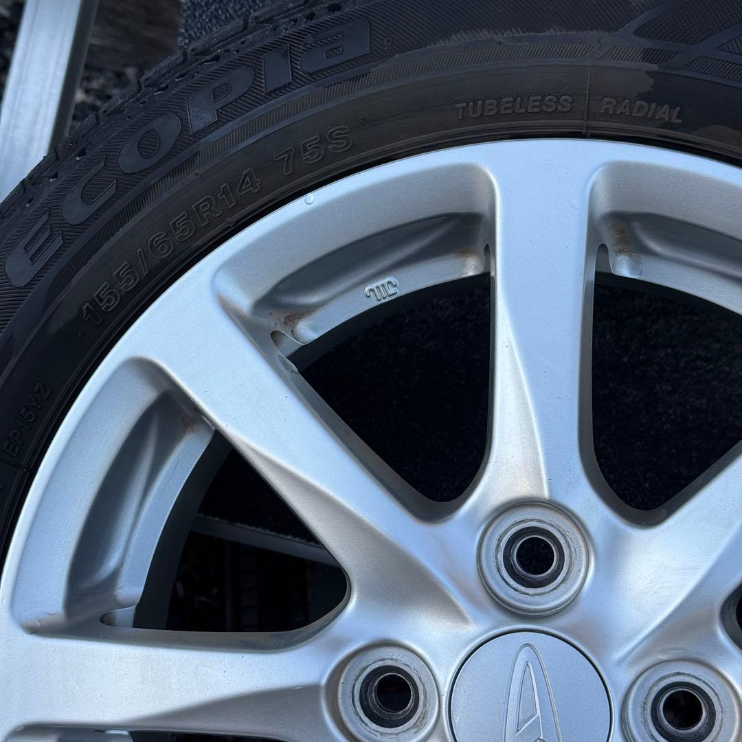 薔薇  155/65R14)ホイール4本セット　14インチ　①