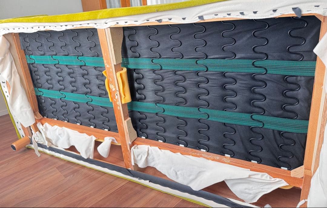 【4/8終了】MUJI 無印良品　カウチソファ　2.5人掛け　オットマン付き