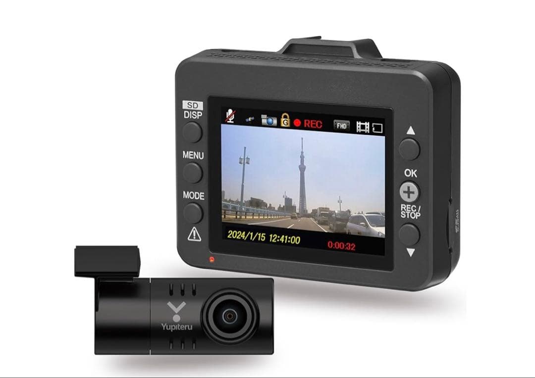 510420 ユピテル　ドライブレコーダー 前後2カメラ WDT410d