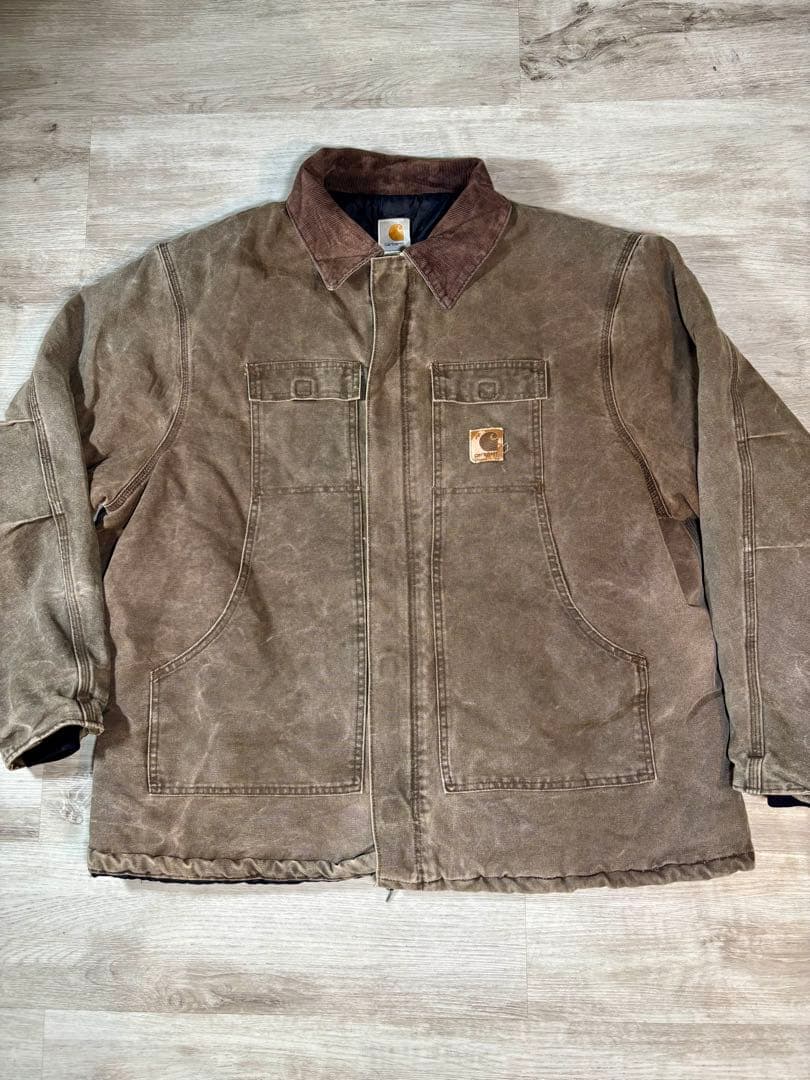 149 Carhartt ダック地 ワークジャケット 襟コーズ