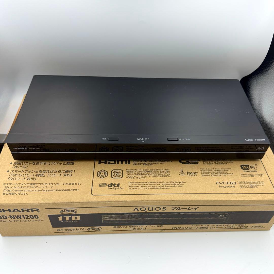SHARP AQUOS Blu-ray HDD レコーダー BD-NW1200