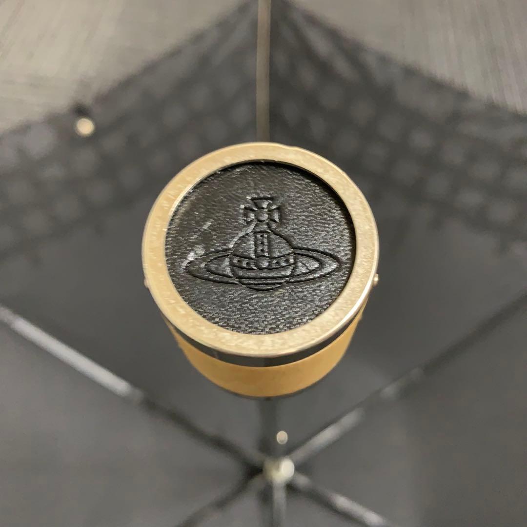 ヴィヴィアンウエストウッド♡オーブ刺繍入り折りたたみ日傘♡ブラック♡UV加工