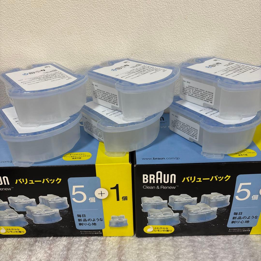 【BRAUN美品】 Clean&Renew5個+1個 3箱セット ブラウン洗浄液