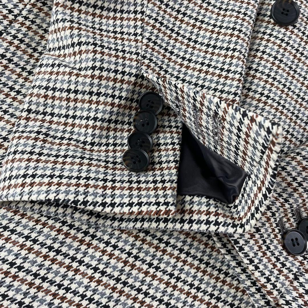 美品 23区 ガンクラブチェックストレッチ ジャケットサイズ38