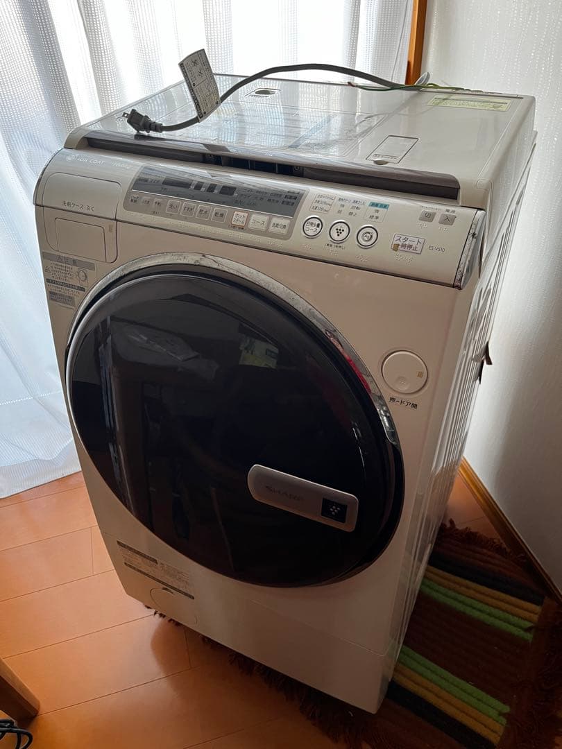 シャープ ES-V510 (左開き) ドラム式洗濯機 現状渡し 送料込み