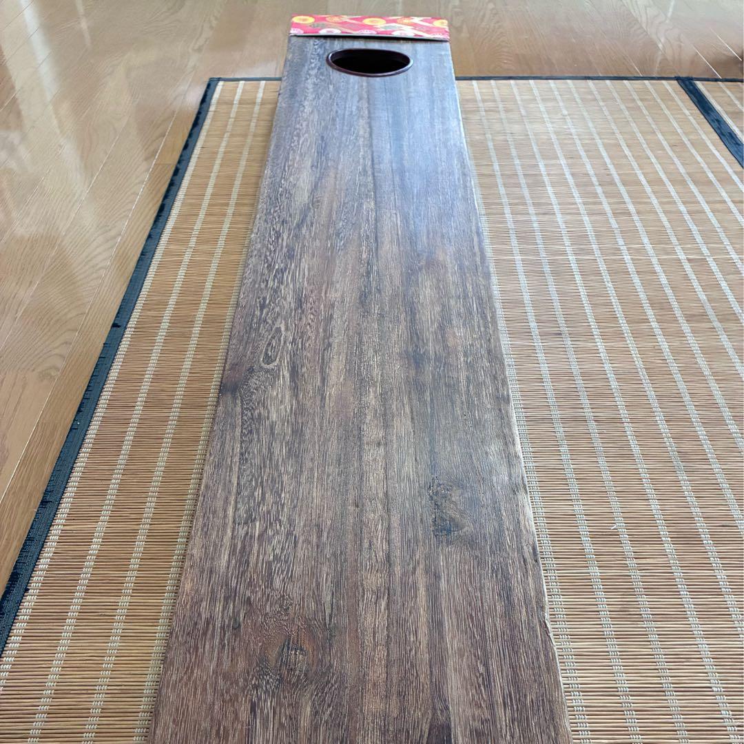 【美品】お琴和楽器　琴　箏　弦楽器13弦木製　民族楽器長さ185㎝　琴柱付き