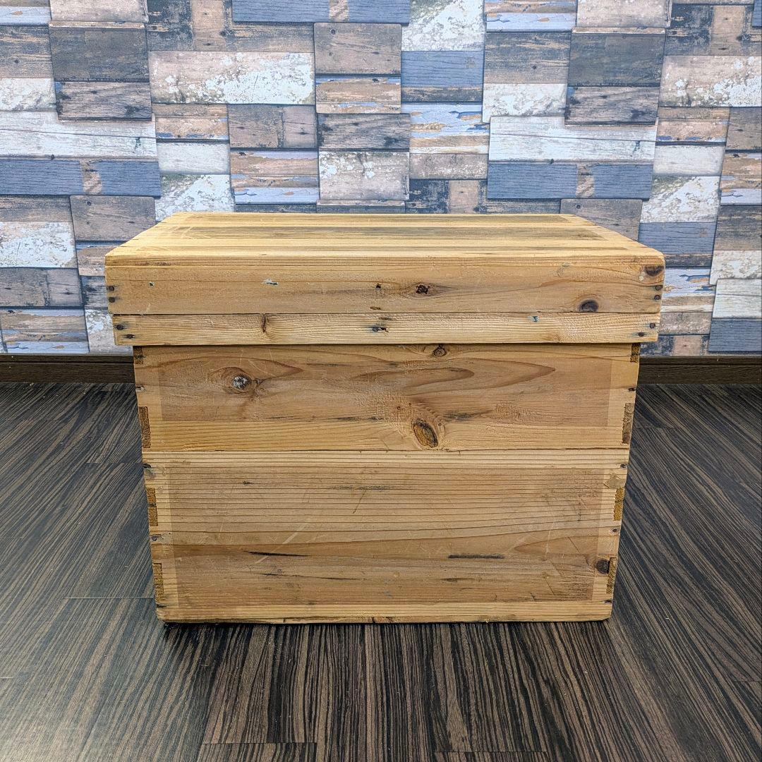 【ヴィンテージ】お茶箱 衣装ケース 道具入れ 大小 2個セット