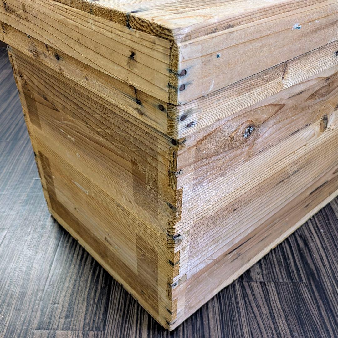 【ヴィンテージ】お茶箱 衣装ケース 道具入れ 大小 2個セット