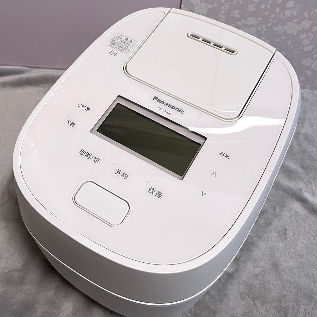 パナソニック 圧力IH 炊飯器 SR-M10B おどり炊き 白 5.5合中古