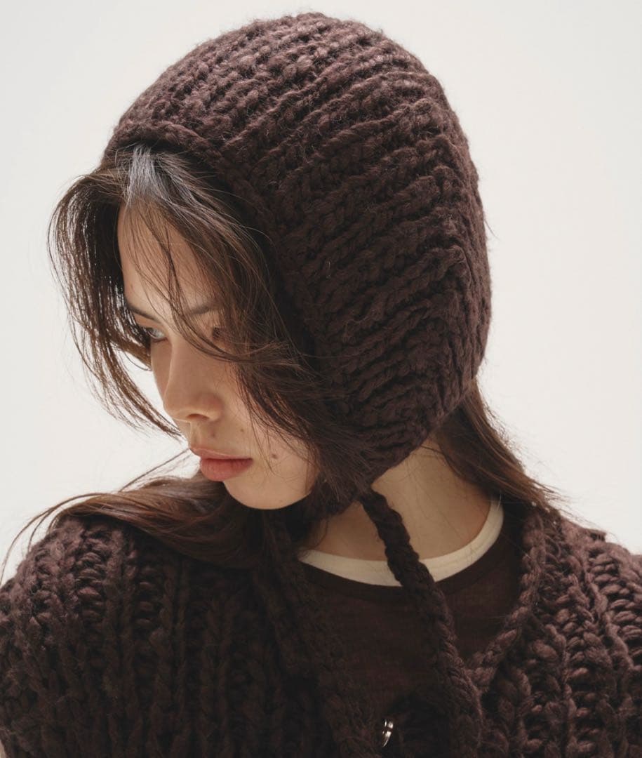 最終値下げ TODAYFUL Mix Knit Scarf ブラウン