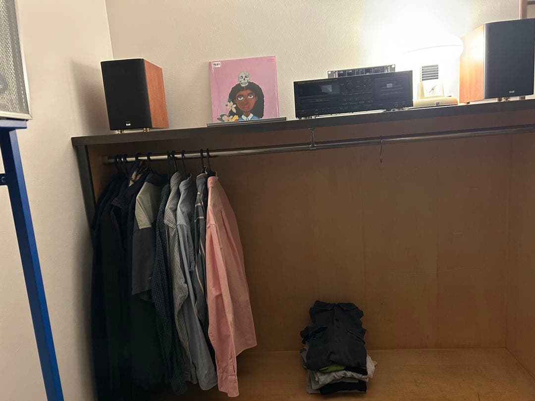 キャスター付　ヴィンテージ大型ハンガーラック