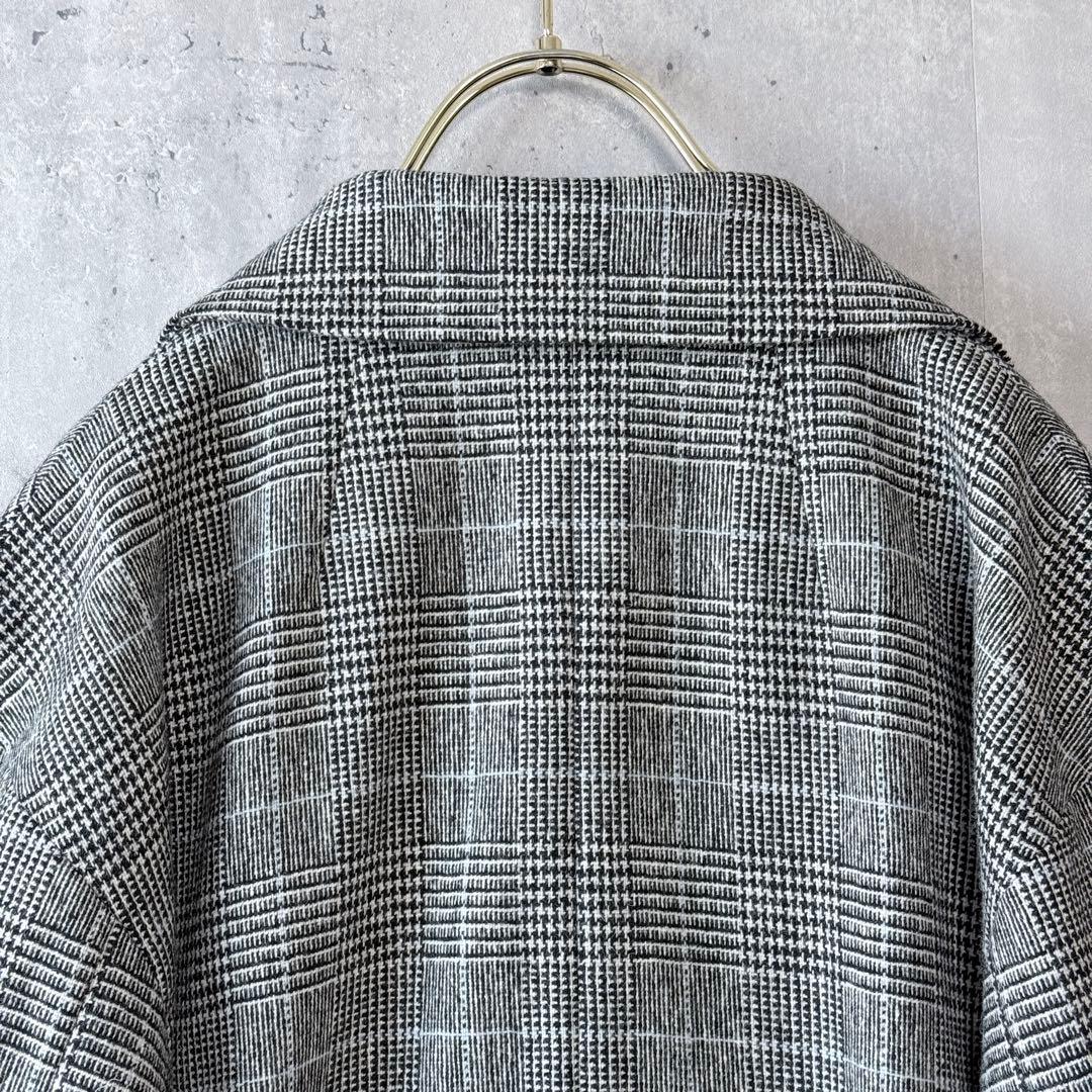 眼*長様 新品同様✨プルミエアロンディスモン グレンチェック　ショートWジャケッ