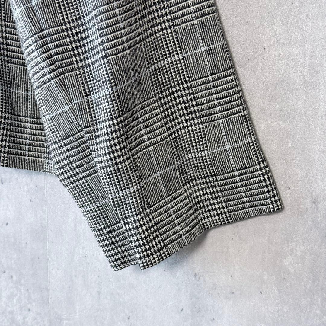 眼*長様 新品同様✨プルミエアロンディスモン グレンチェック　ショートWジャケッ