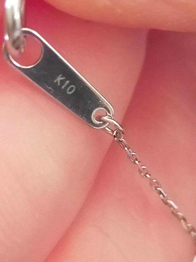 き*う様 Canal ４℃ K10ホワイトゴールド ネックレス ダイヤモンド