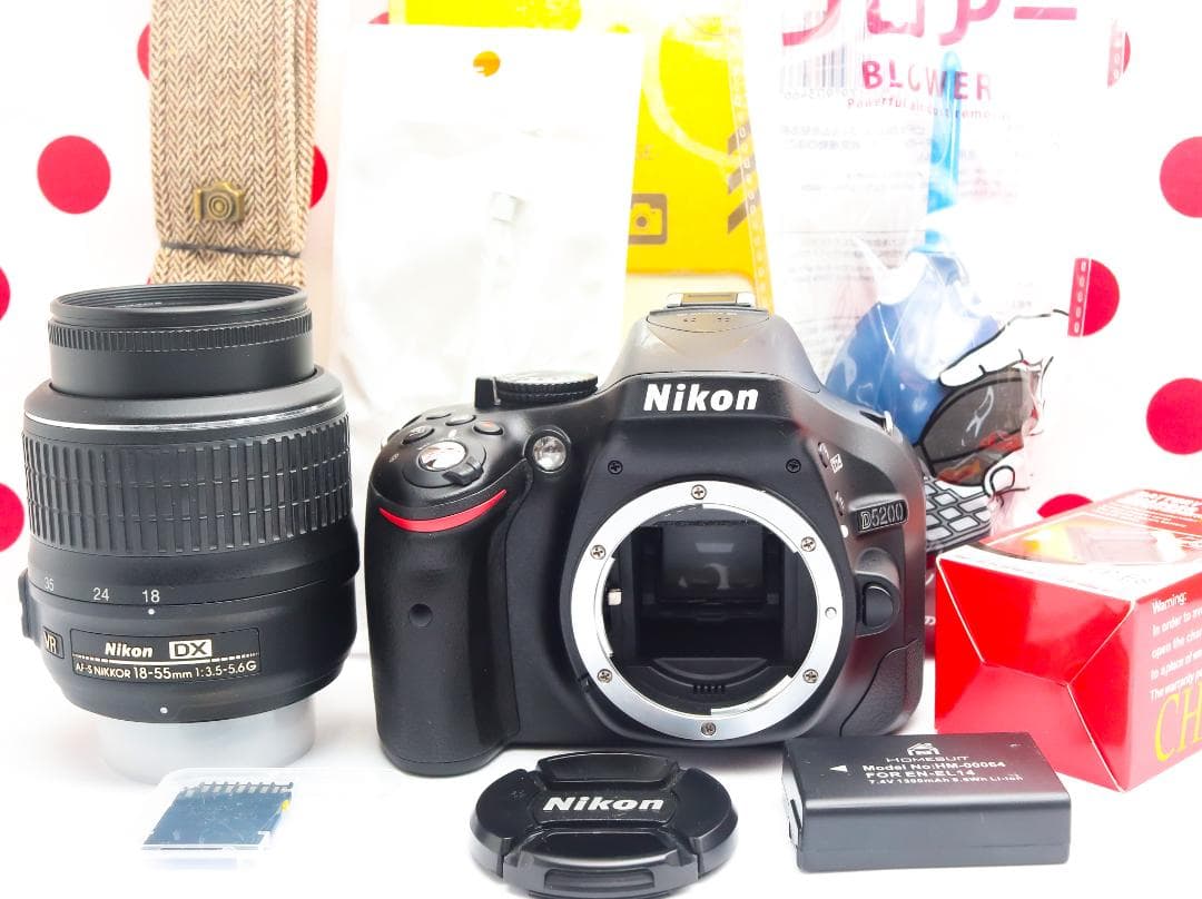 Nikon D5200❤スマホに転送❤動画撮影OK❤高画質一眼レフ❤初心者の方へ