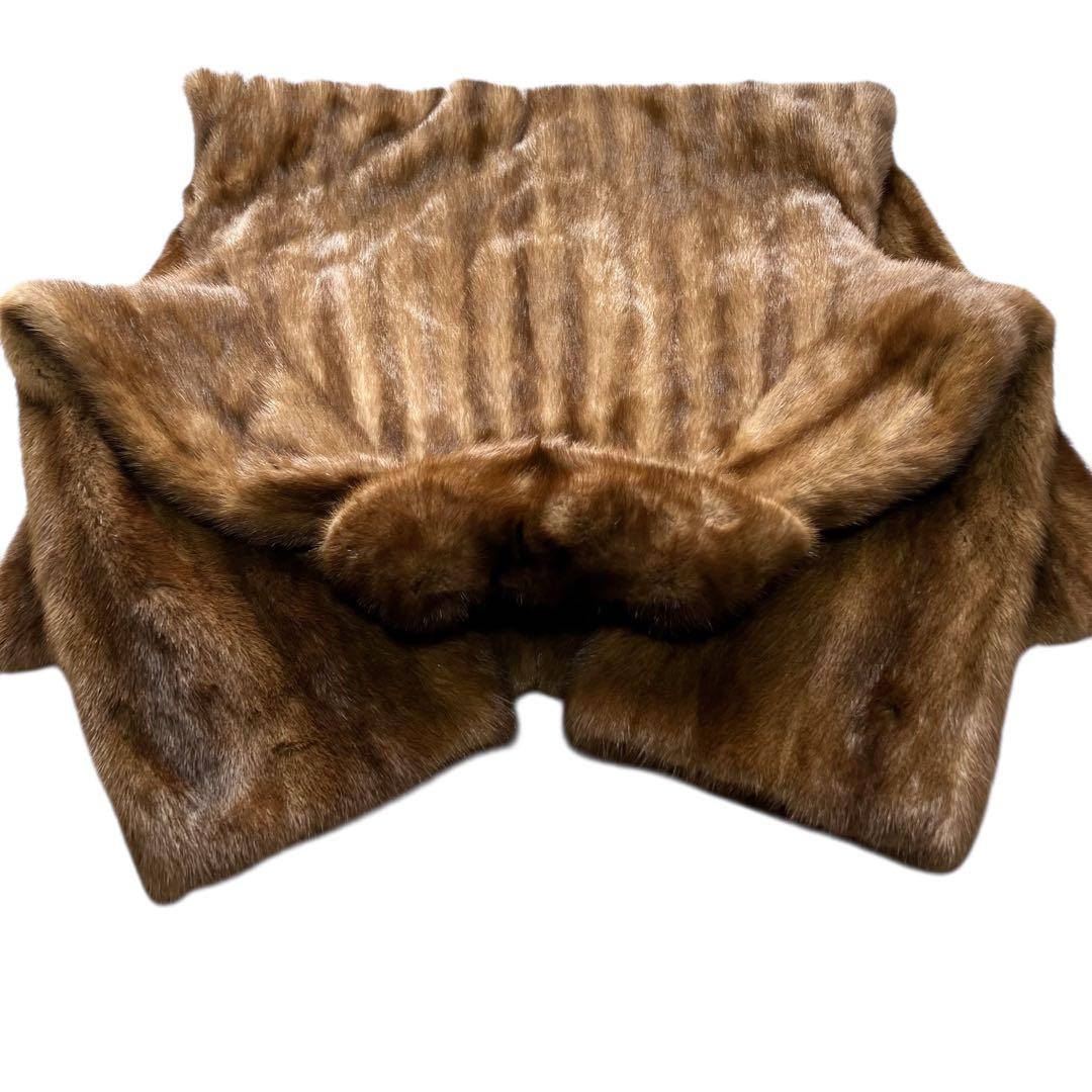 総丈115cm デミバフミンク ロング丈 リアルファーコート 本毛皮 XL