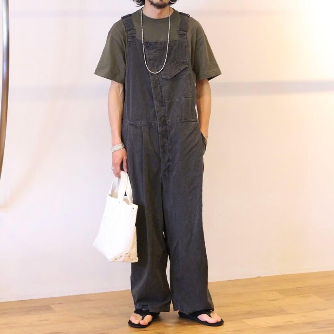 【OUTIL/ウティ】PANTALON SAIX オーバーオール チャコール