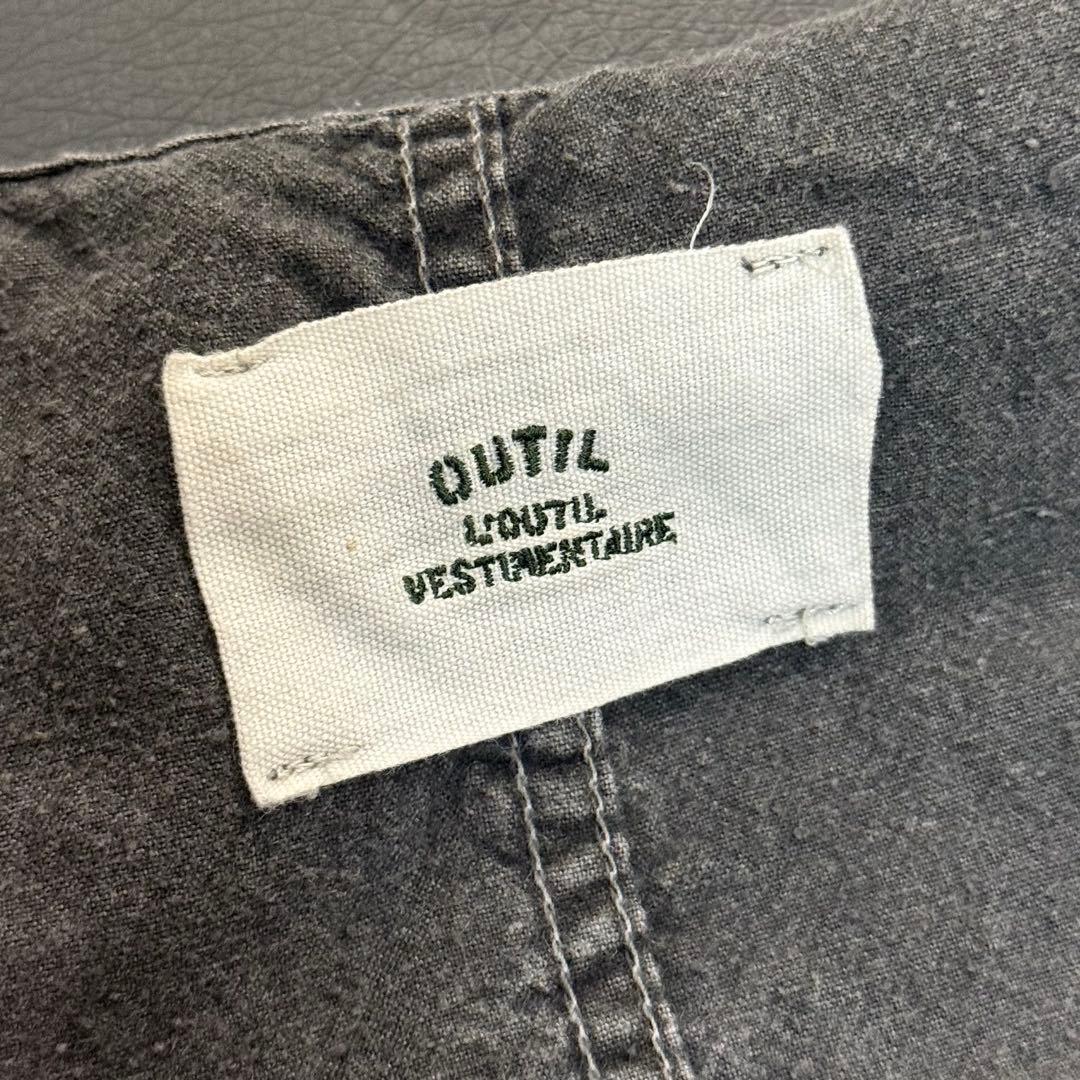 【OUTIL/ウティ】PANTALON SAIX オーバーオール チャコール