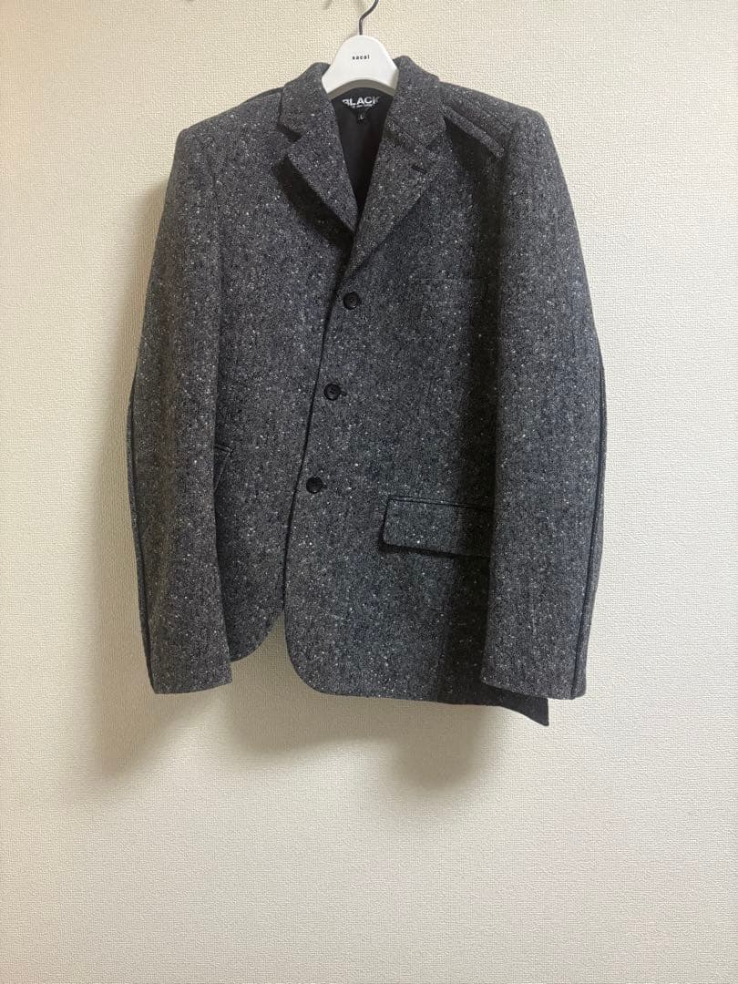 ブラックコムデギャルソン　25awねじれツイードジャケット