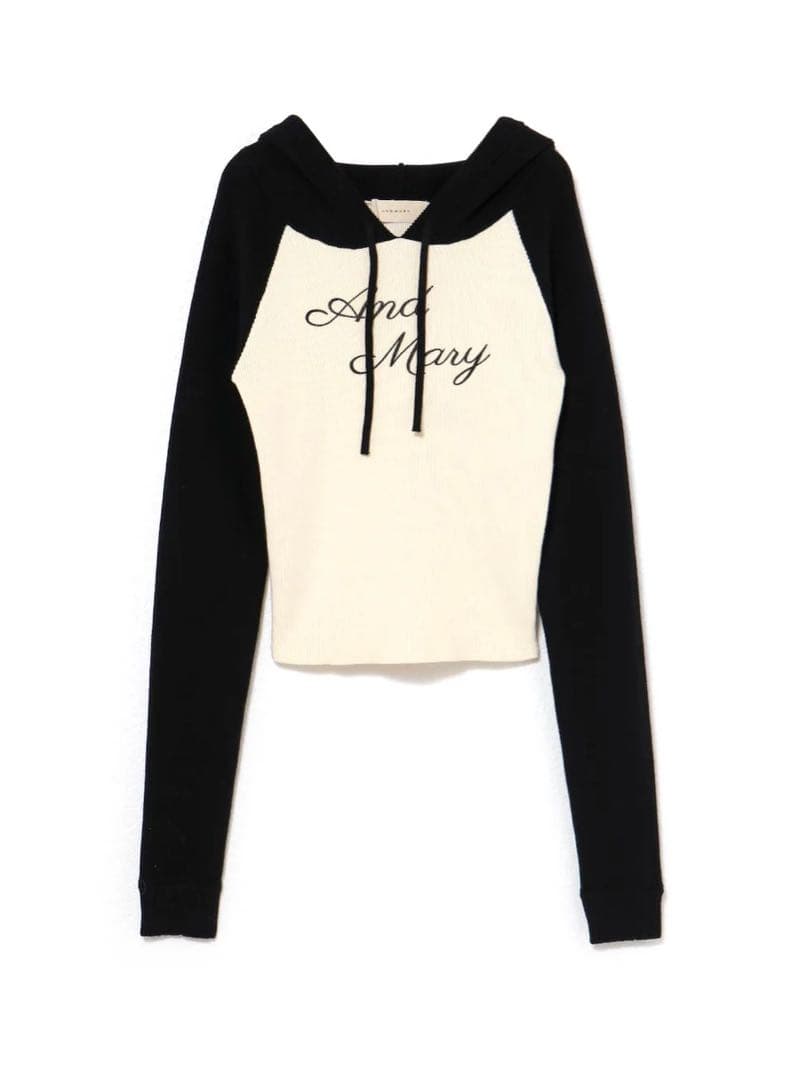 アンドマリー andmary Letter mary logo tops