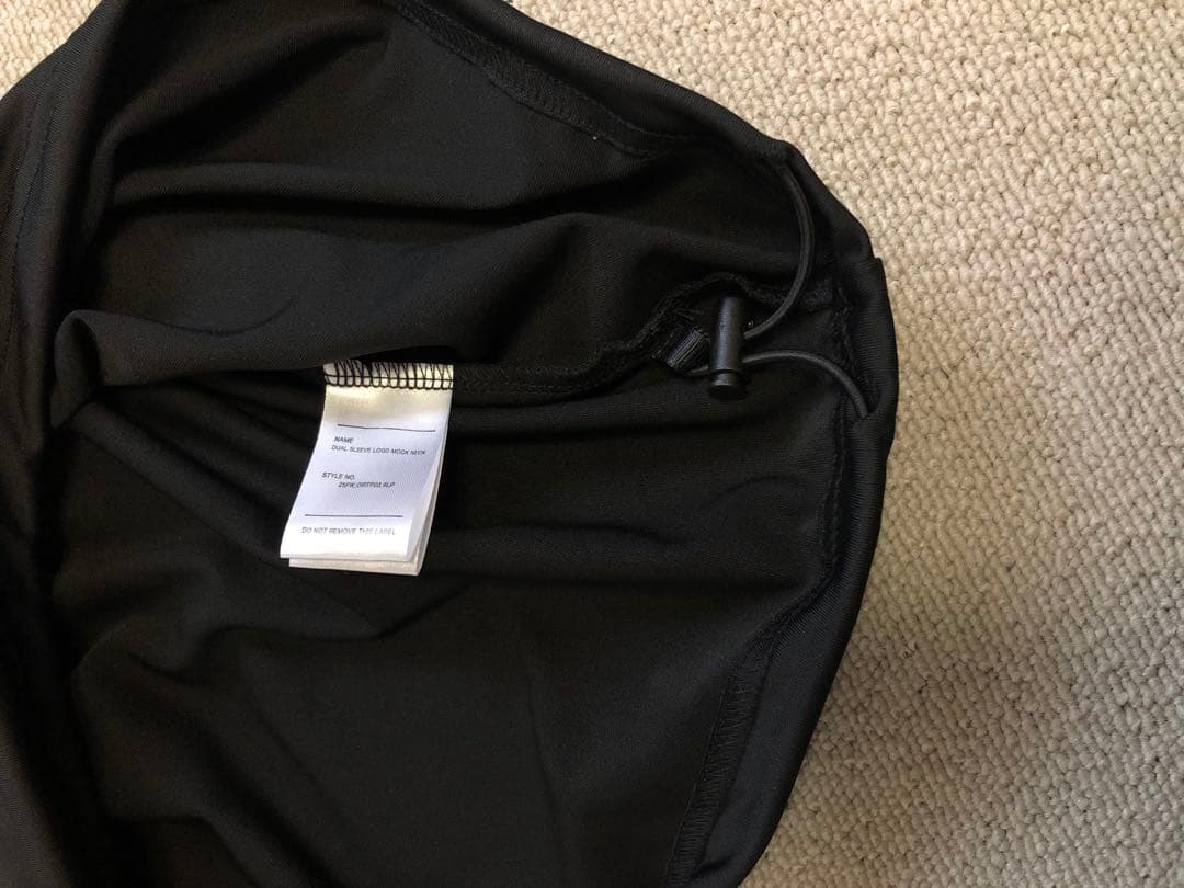 レディースウェア RUFFLOG DUAL SLEEVE LOGO L/S MOCK NECK