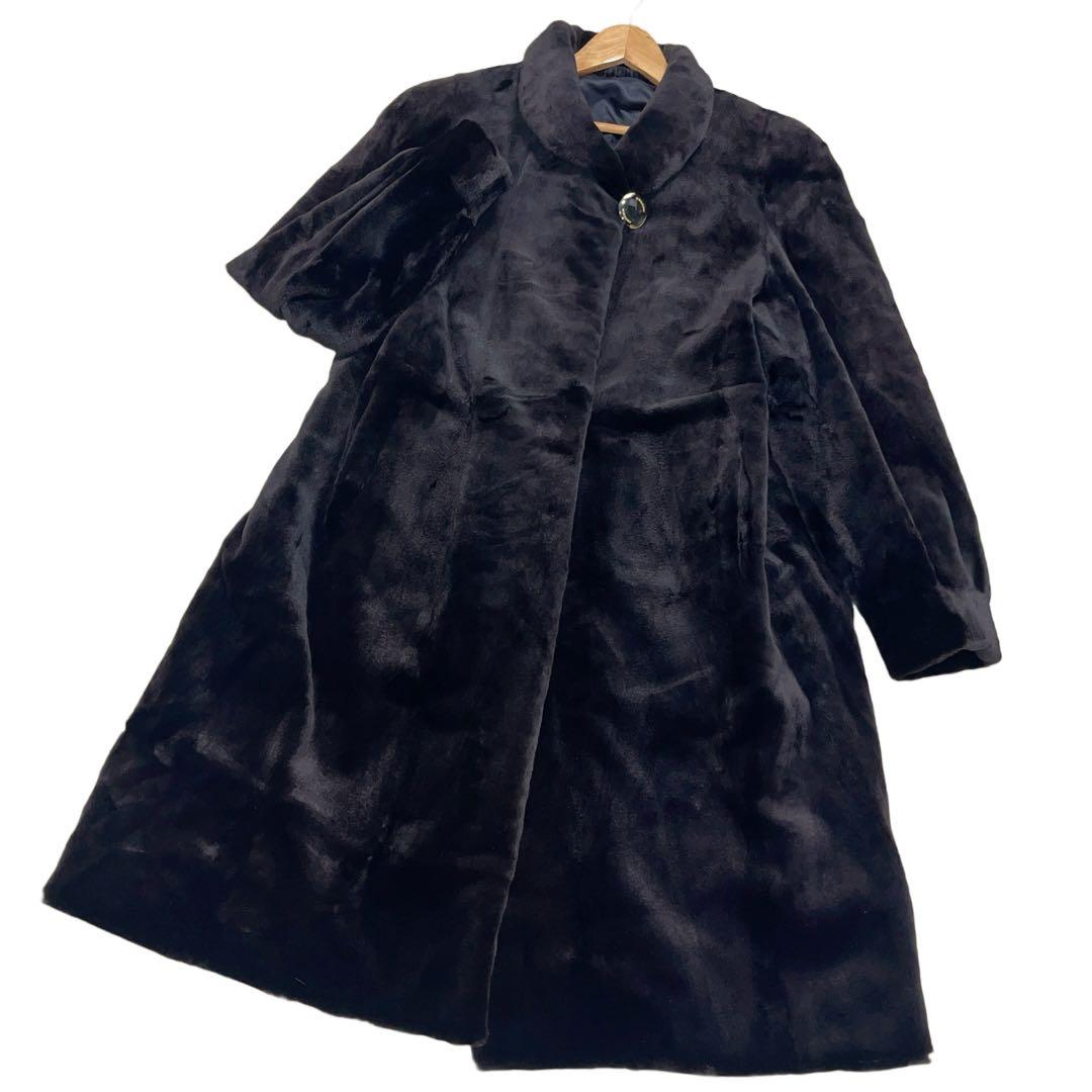 総丈105cm　サガミンク　シェアードミンク　2XLサイズ　リアルファーコート