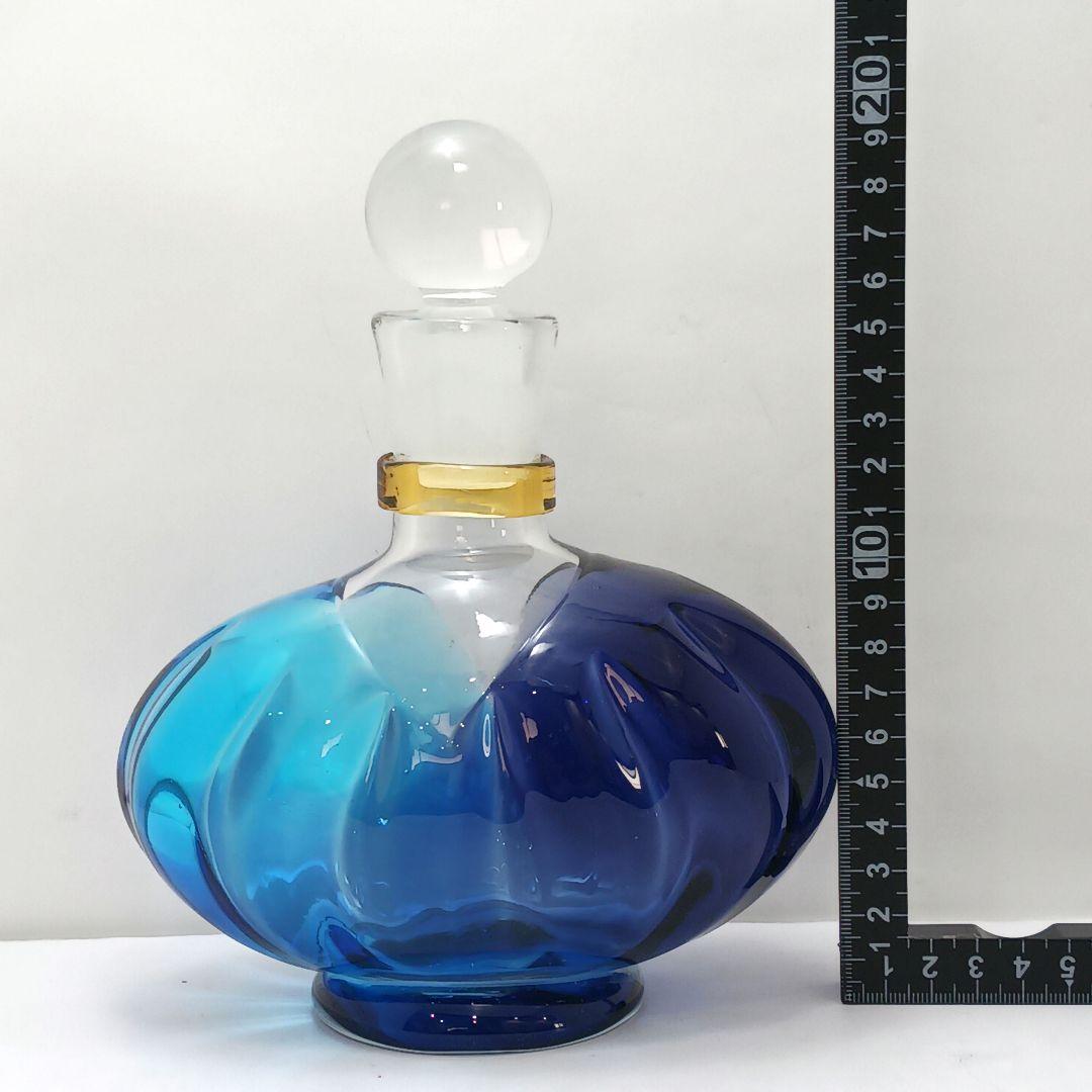 Y2293-62 津軽びいどろ 秋村実 色ガラス デキャンタ 飾瓶　#1