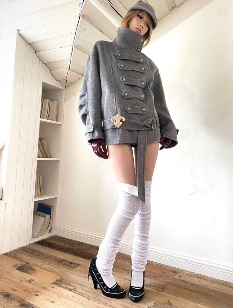 nit alcove ダブルフェイス ウールコート ハンドステッチ ベルト付き