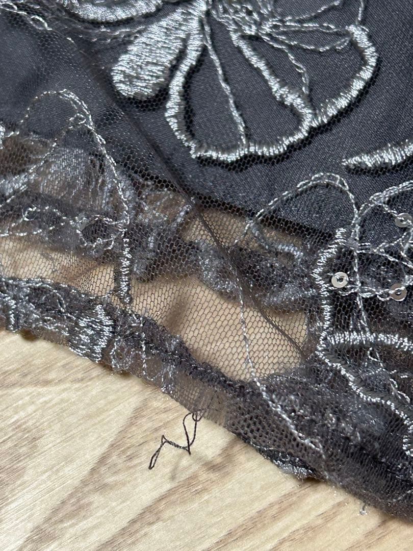 アンドレスド キーネックエンブロイダリードレス お呼ばれドレス