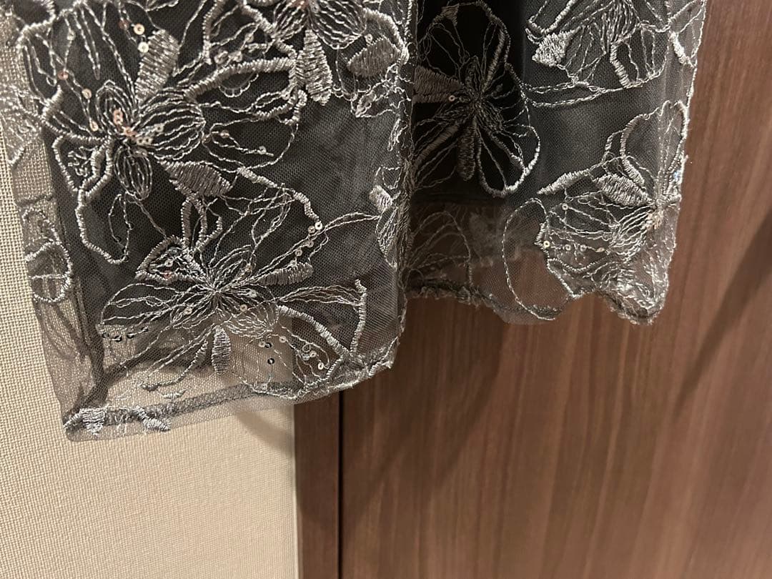 アンドレスド キーネックエンブロイダリードレス お呼ばれドレス