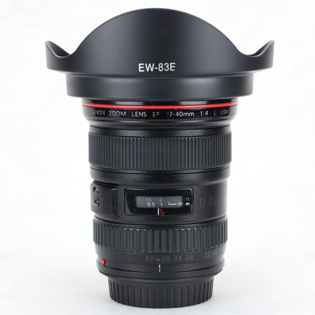 EF17-40mm F4L USM フード レンズケース UVフィルター付き