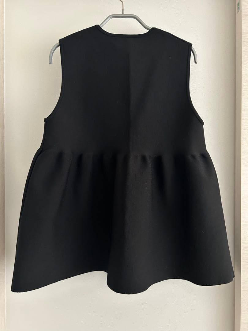 新品 23ss ユナイテッドアローズ P ミニフリル ニットベスト チュニック