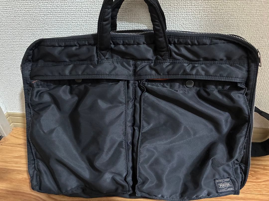PORTER 2層式　2WAY タンカー　ブリーフケース　ブラック